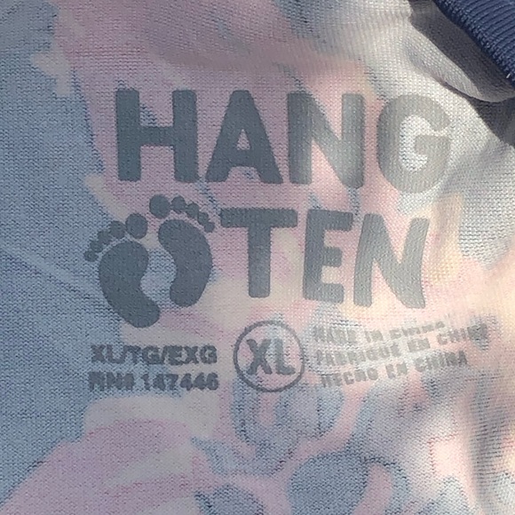 Hang Ten Swim Rash Guard Shirt, Long Sleeve With Back Pocket.Woman’s Size XL NWT - Picture 8 of 11